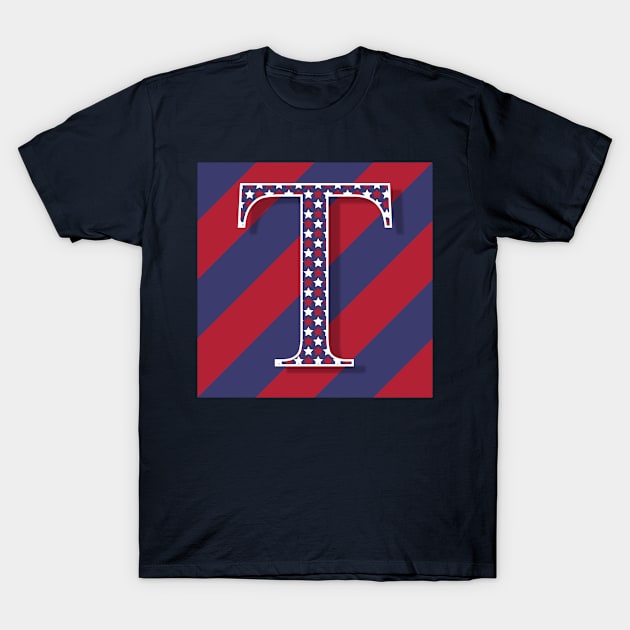 Old Glory Letter T T-Shirt by ArtticArlo